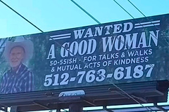 Американец ищет жену с помощью рекламы на билборде