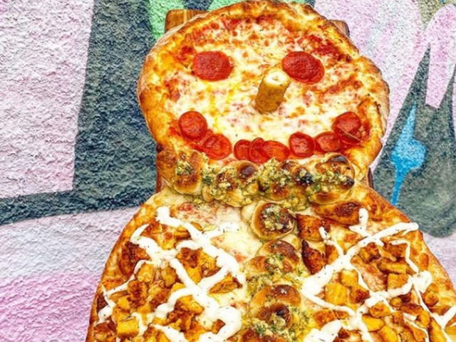 В Штатах создали пиццу в виде снеговика