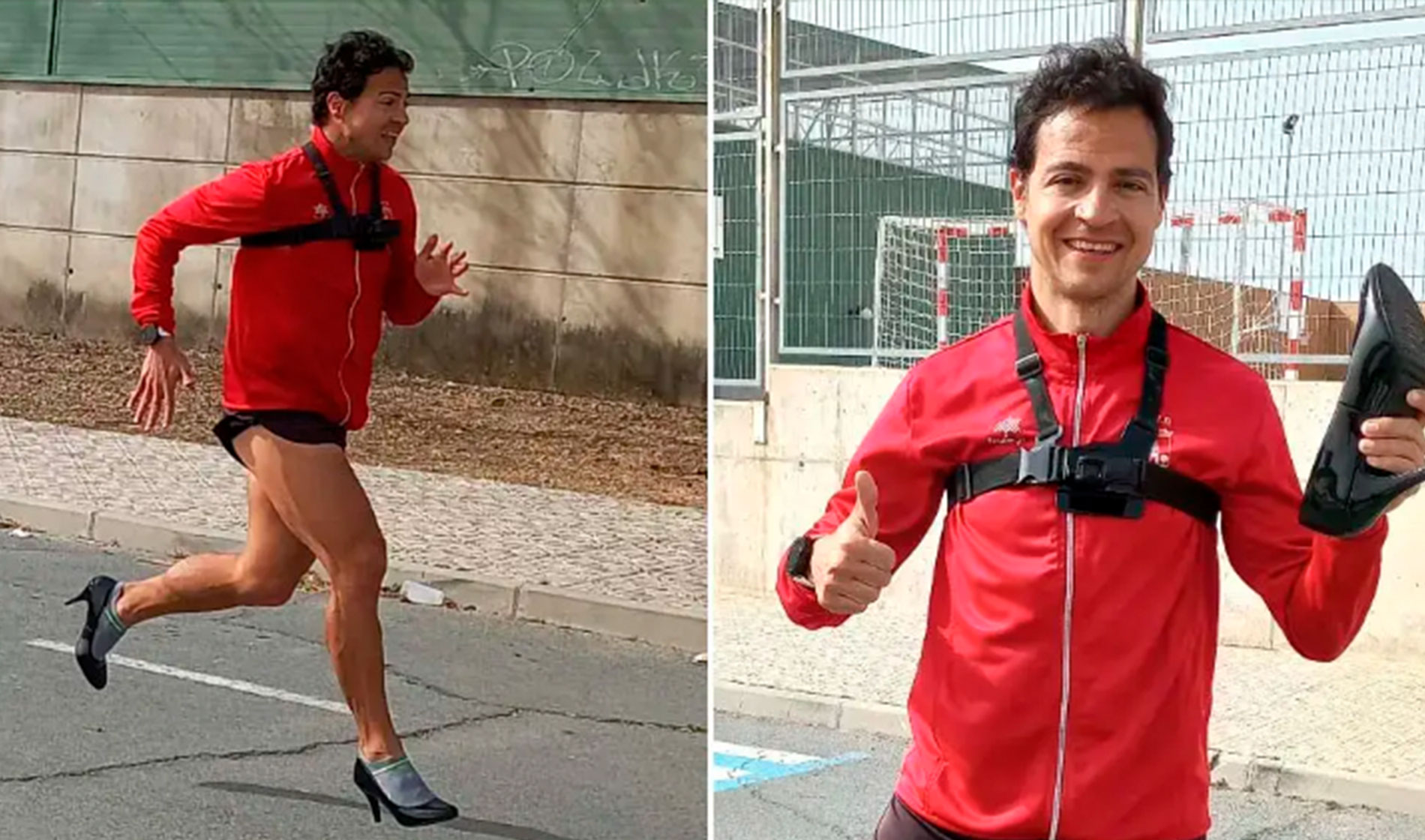 Испанец пробежал на шпильках и побил мировой рекорд
